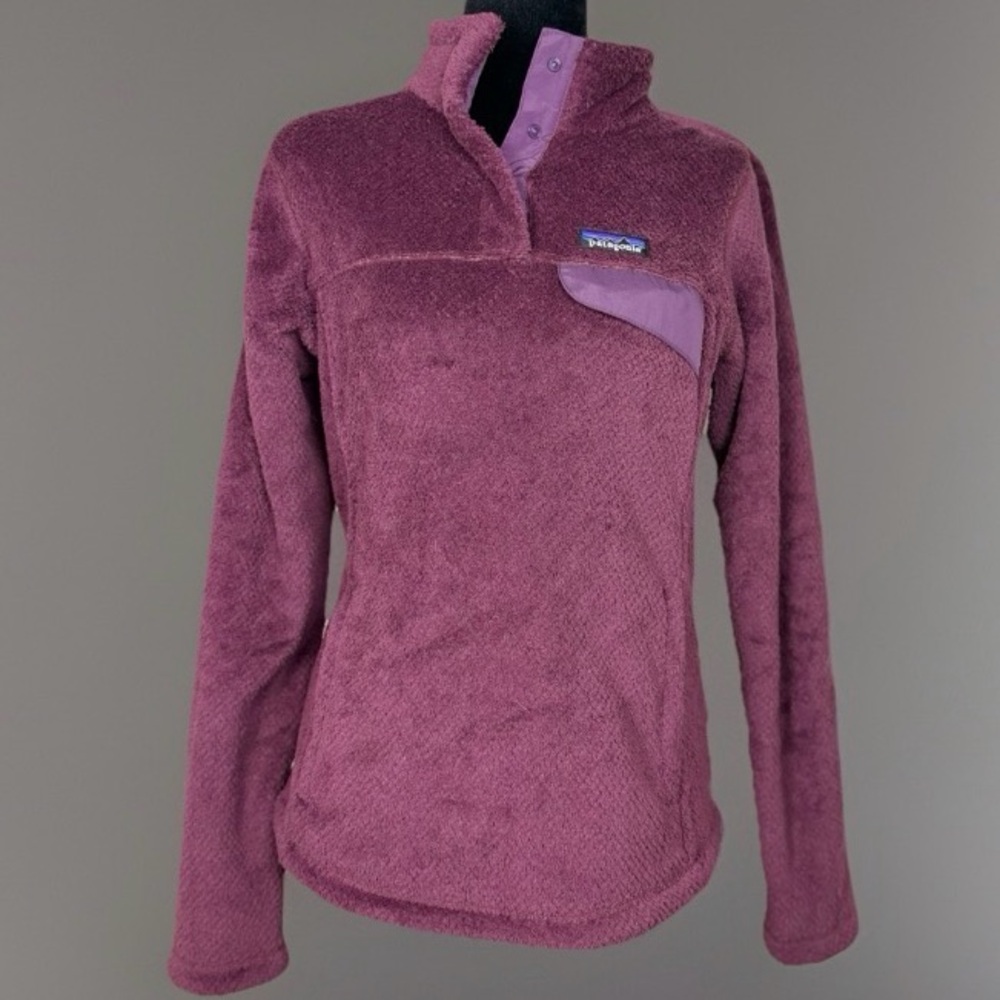 Patagonia Snap Fleece Pullover Burgundy Women's small